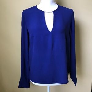 Ming Basics Blue Blouse Sz XS